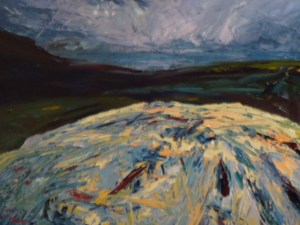 A monolith stretches towards Carrickduff